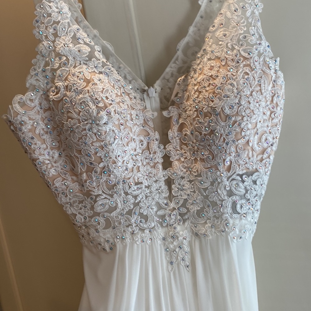 Faviana 8000 - Ivory Dress - size 10